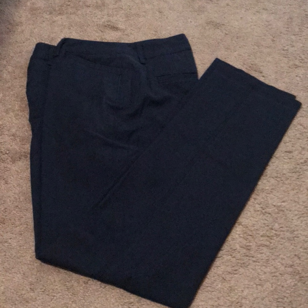Verona Navy Straight fit Dress Pants 10